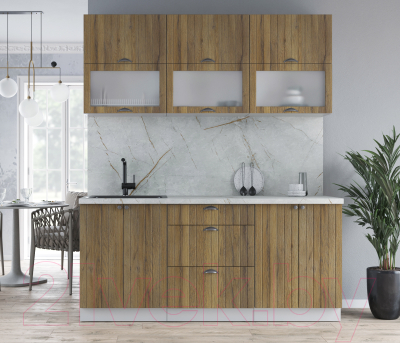 Кухонный гарнитур Интерлиния Берес 1.8Б