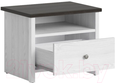 Прикроватная тумба Black Red White Порто KOM1S/50