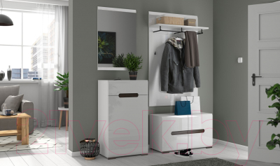 Тумба в прихожую Black Red White Azteca M246-KOM1D1S