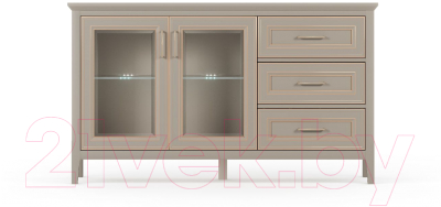 Тумба Black Red White Classic KOM2W3S с подсветкой