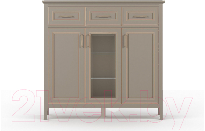 Тумба Black Red White Classic KOM1W2D3S