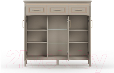 Тумба Black Red White Classic KOM1W2D3S