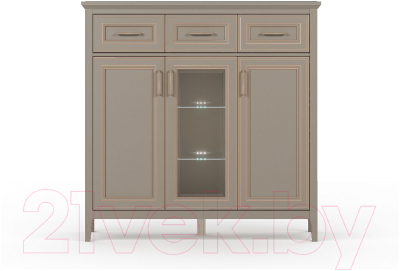 Тумба Black Red White Classic KOM1W2D3S