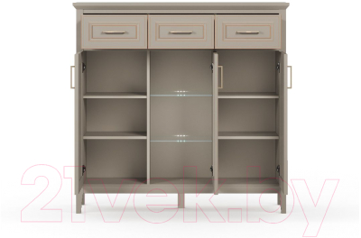 Тумба Black Red White Classic KOM1W2D3S