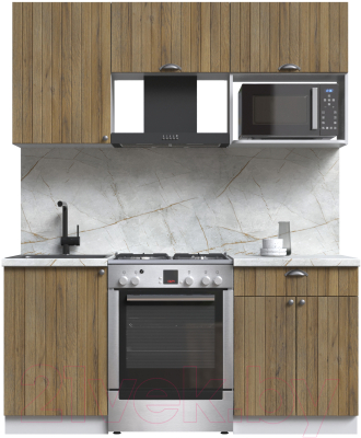 Кухонный гарнитур Интерлиния Берес 1.7В - фото