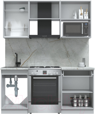 Кухонный гарнитур Интерлиния Берес 1.7В