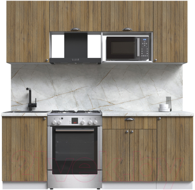 Кухонный гарнитур Интерлиния Берес 2.1В - фото