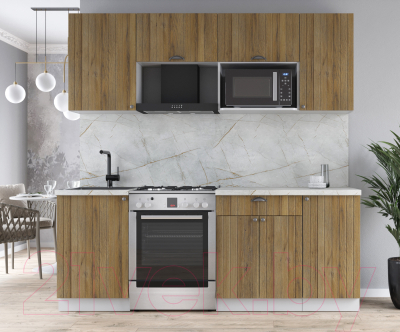 Кухонный гарнитур Интерлиния Берес 2.1В