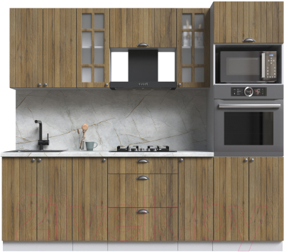 Кухонный гарнитур Интерлиния Берес 2.4В - фото