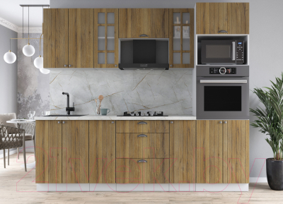 Кухонный гарнитур Интерлиния Берес 2.4В