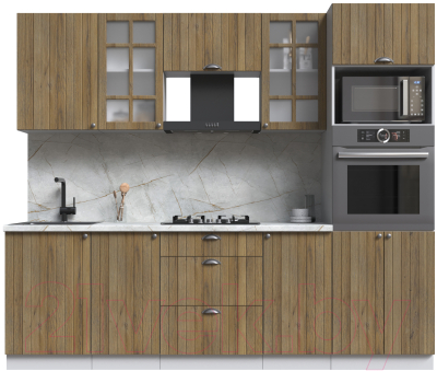 Кухонный гарнитур Интерлиния Берес 2.5В - фото