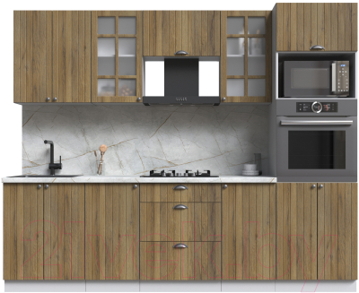 Кухонный гарнитур Интерлиния Берес 2.6В - фото