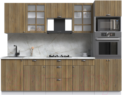 Кухонный гарнитур Интерлиния Берес 2.7В - фото