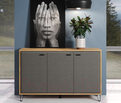 Тумба Black Red White Grace KOM3D