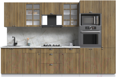 Кухонный гарнитур Интерлиния Берес 3.2В - фото