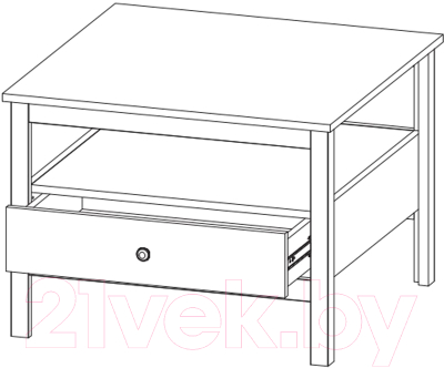 Журнальный столик Black Red White Loft LAW