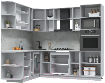 Кухонный гарнитур Интерлиния Берес 1.88x2.4 ВТ левая