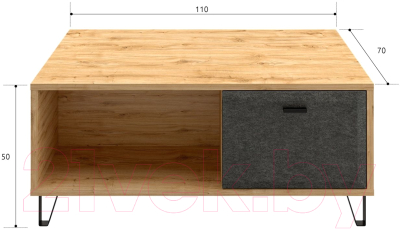 Журнальный столик Black Red White Grace LAW2D