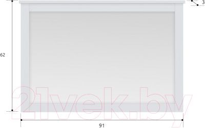 Зеркало Black Red White Ewa LUS/90