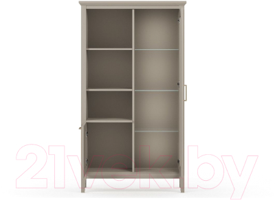 Шкаф с витриной Black Red White Classic REG1W1D