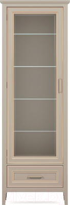 Шкаф с витриной Black Red White Classic REG1W1SZK - фото