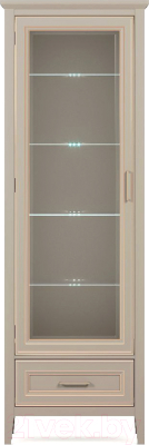 Шкаф с витриной Black Red White Classic REG1W1SZK с подсветкой - фото