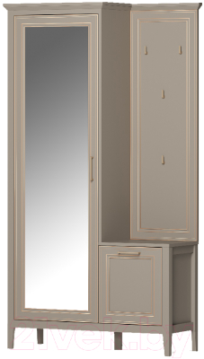 Секция в прихожую Black Red White Classic PPK/L - фото