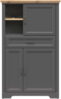 Шкаф Black Red White Jasmin REG3D1S - фото