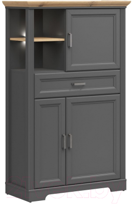 Шкаф Black Red White Jasmin REG3D1S с подсветкой