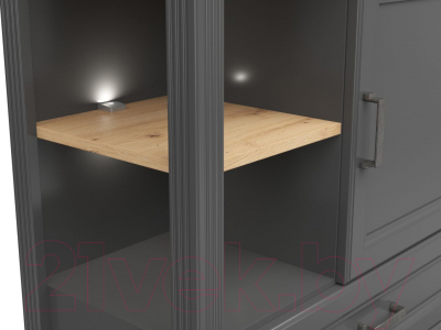 Шкаф Black Red White Jasmin REG3D1S с подсветкой