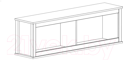Полка-ячейка Black Red White Loft SFW/130