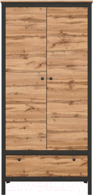 Шкаф Black Red White Loft SZF2D1S - фото