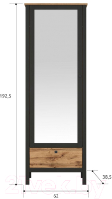 Шкаф Black Red White Loft SZF1W1S/60