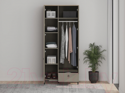 Шкаф Black Red White Domenica SZF2D1S