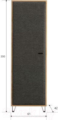 Шкаф Black Red White Grace SZF1D