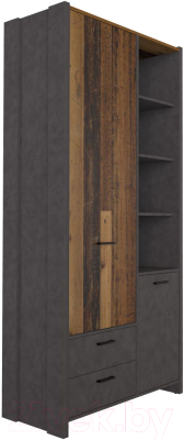 Шкаф Black Red White Kristoff REG2D2S