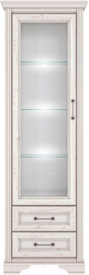 Шкаф с витриной Black Red White Stylius B169-REG1W2S с подсветкой - фото