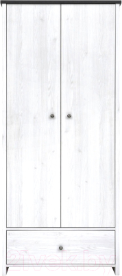 Шкаф Black Red White Порто SZF2D1S - фото