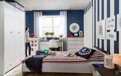 Шкаф Black Red White Порто SZF3D2S