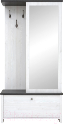 Секция в прихожую Black Red White Порто PPK/95 - фото