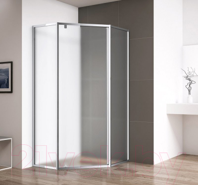 Душевой уголок Cezares ECO-O-P-1-100-P-Cr