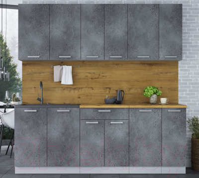 Кухонный гарнитур Интерлиния Мила Лайт 2.1