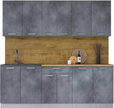 Кухонный гарнитур Интерлиния Мила Лайт 2.2 - фото