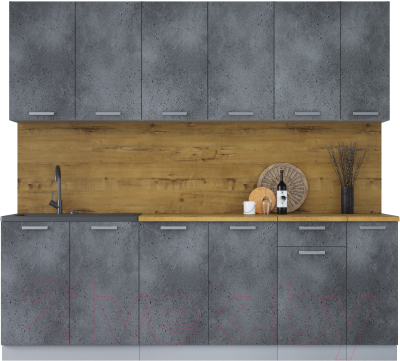 Кухонный гарнитур Интерлиния Мила Лайт 2.3 - фото