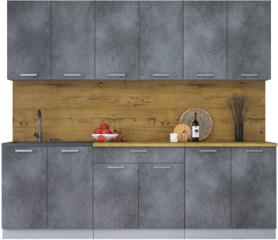 Кухонный гарнитур Интерлиния Мила Лайт 2.4 - фото