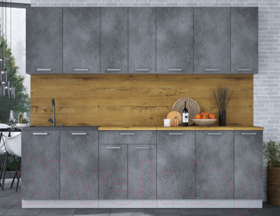 Кухонный гарнитур Интерлиния Мила Лайт 2.5