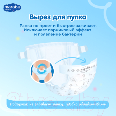 Подгузники детские Marabu New Born 2-5кг
