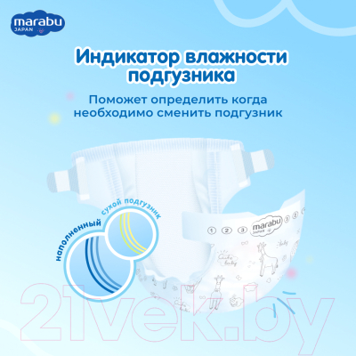 Подгузники детские Marabu New Born 2-5кг