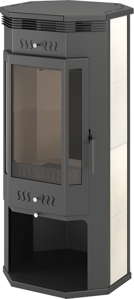 Печь-камин Везувий Aston 11кВт угловой 150мм (180м3) - фото