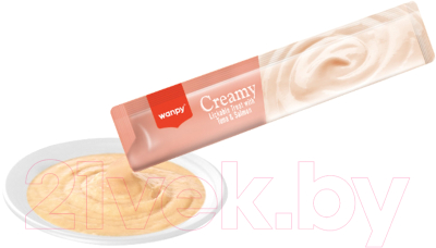 Лакомство для кошек Wanpy Cat Нежное пюре из тунца и лосося